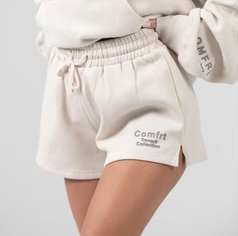 Comfrt Tranquil Shorts in an ivory cotton heavyweight fleece size XL